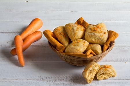 Bocaditos de pan con zanahorias