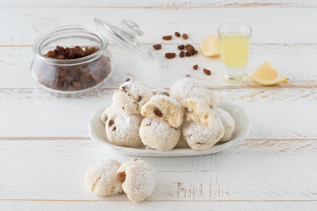 Galletas de limoncello y pasas