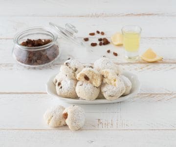 Galletas de limoncello y pasas