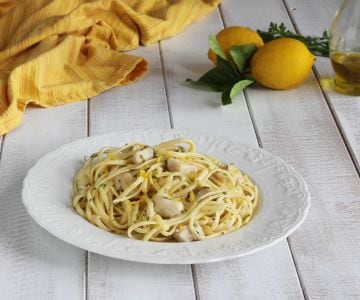 Linguine pez espada y limón