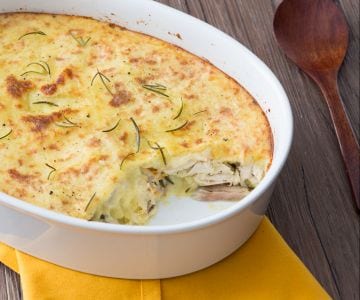 Pastel de pollo y patatas
