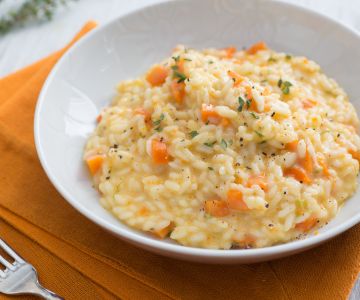 Risotto con zanahorias