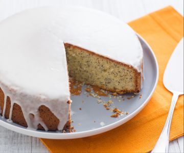 Tarta de cítricos y semillas de amapola