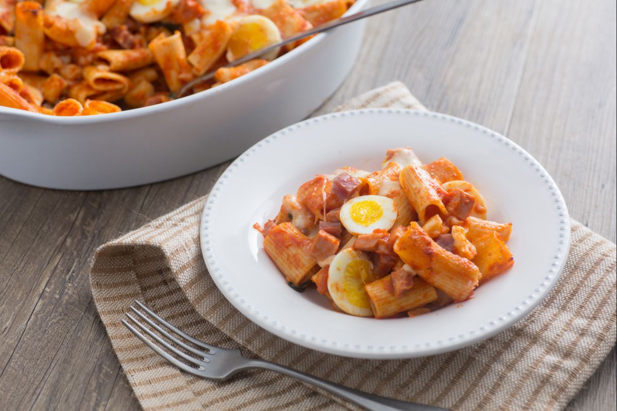 Pasta gratinada