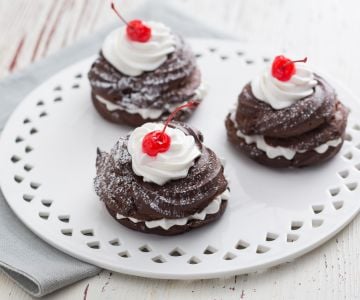 Zeppole de cacao al horno