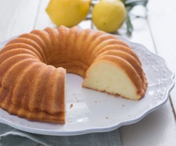 Ricotta horneada al limón