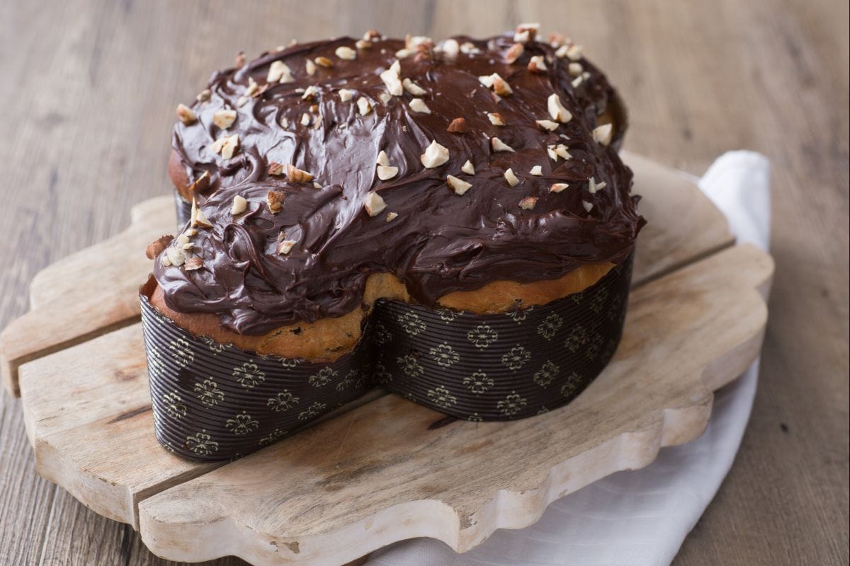 Colomba de chocolate