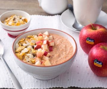 Batido de manzanas, zanahorias y jengibre