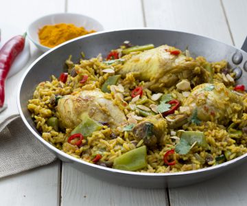 One-pot de pollo biryani