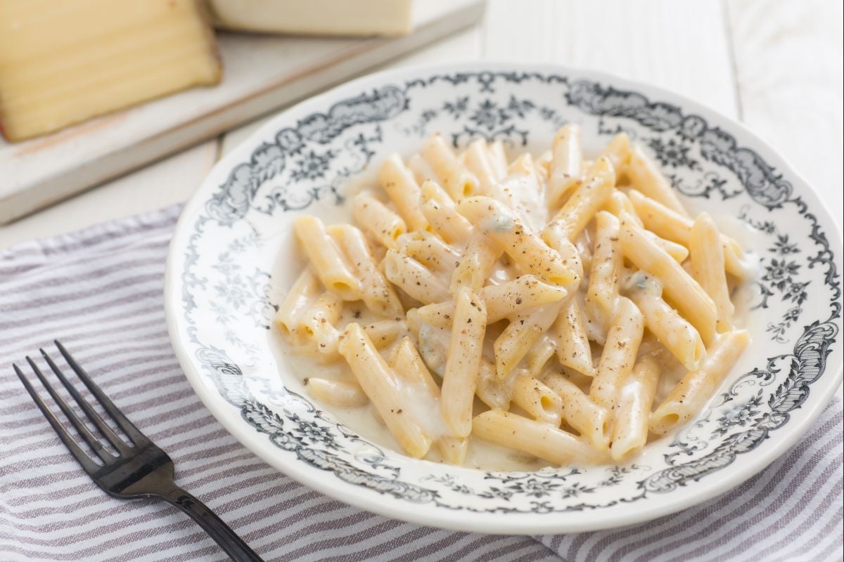 Pasta a los 4 quesos