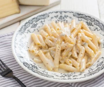 Pasta a los 4 quesos