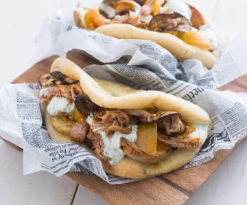 Pita con cordero