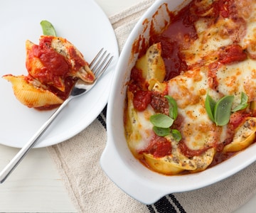 Conchiglioni rellenos