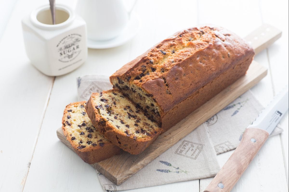 Bizcocho con pepitas de chocolate