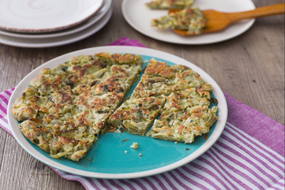 Tortilla de cáscaras de habas