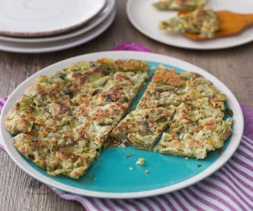 Tortilla de cáscaras de habas