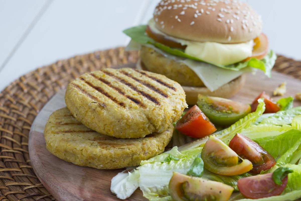 Hamburguesa de garbanzos