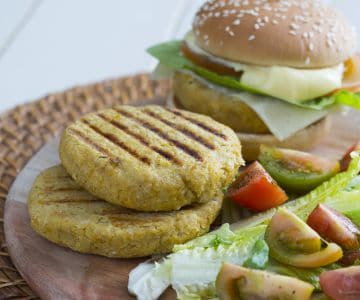 Hamburguesa de garbanzos