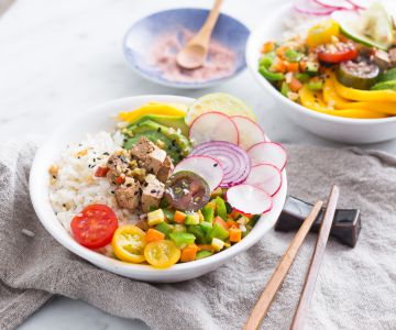 Poke bowl vegetariano