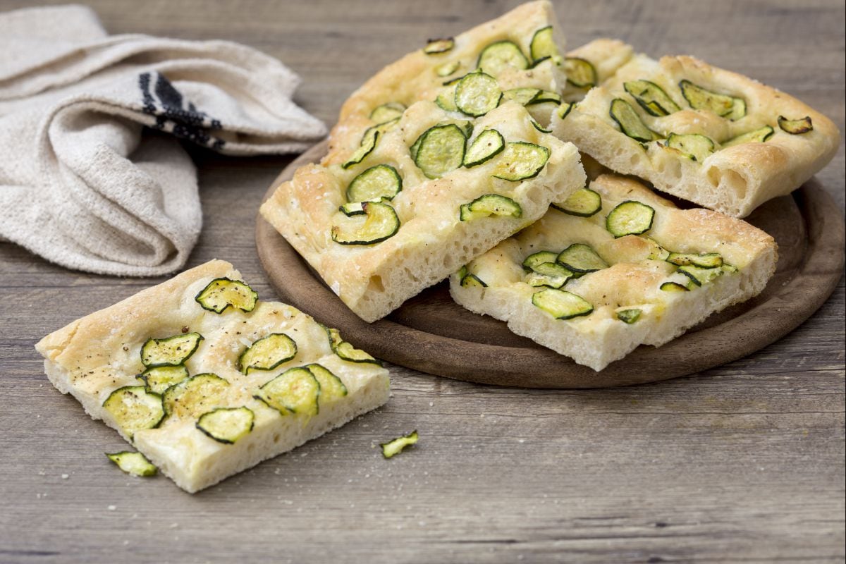 Focaccia con calabacines