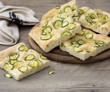 Focaccia con calabacines