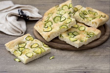 Focaccia con calabacines