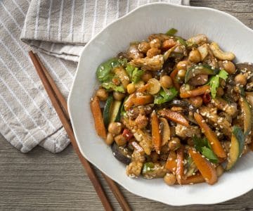 Tempeh con verduras