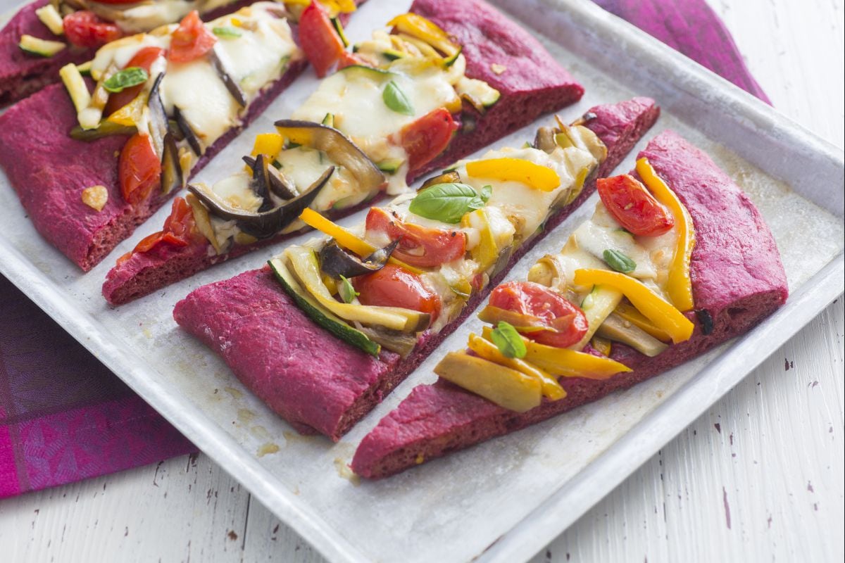 Pizza de remolacha