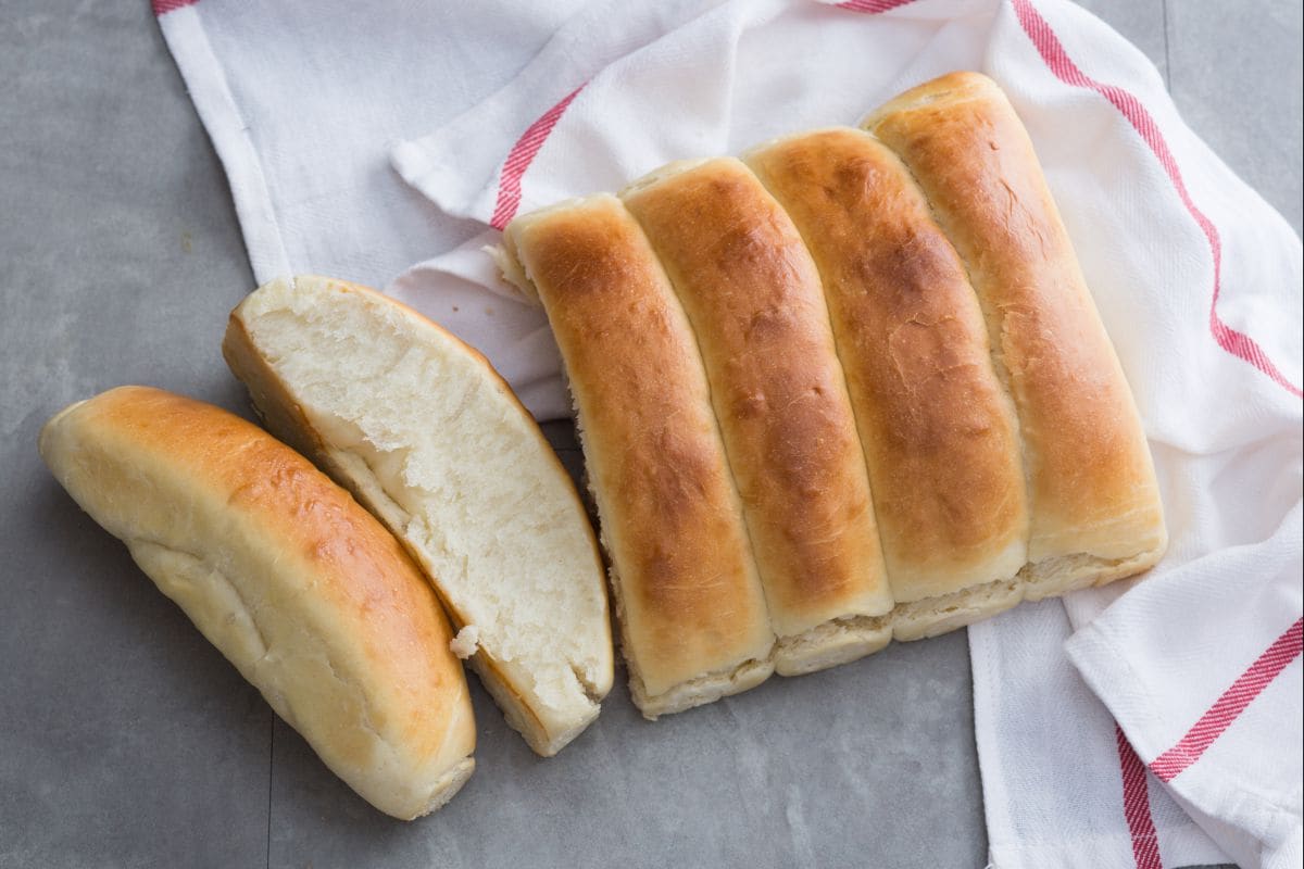 Panecillos de hot dog de Nueva Inglaterra
