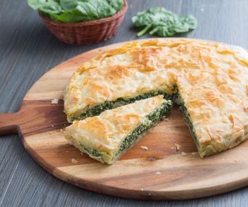 Burek con espinacas y ricotta