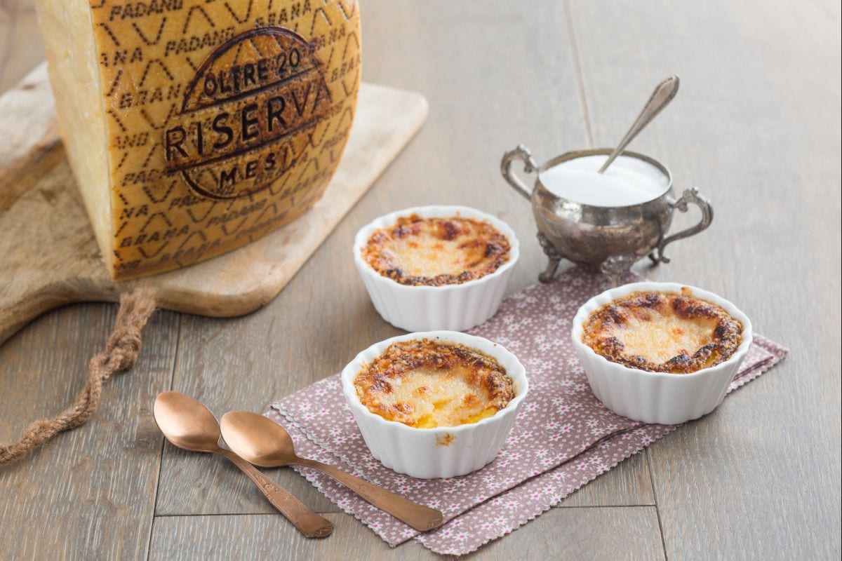 Crème brûlée al Grana Padano