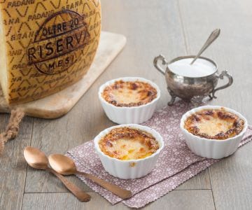 Crème brûlée al Grana Padano
