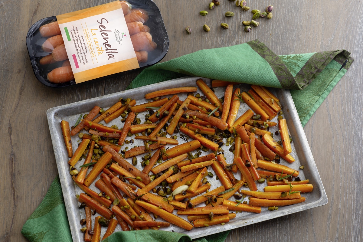 Zanahorias asadas con pistachos