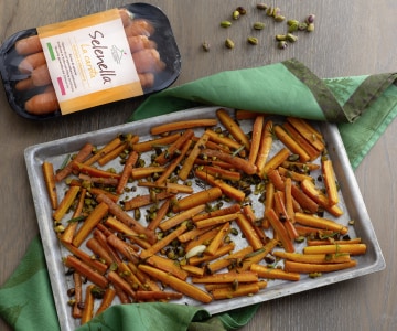 Zanahorias asadas con pistachos