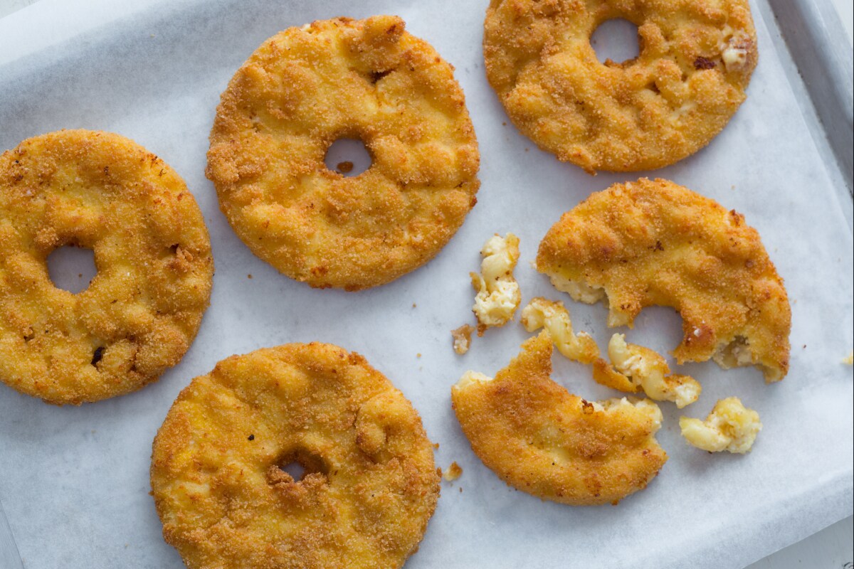 Donuts de macarrones con queso