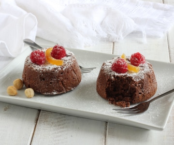 Mini capreses con avellanas