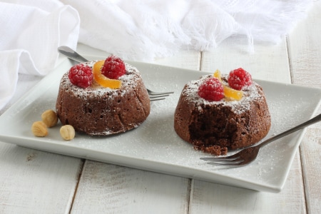 Mini capreses con avellanas