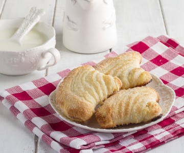 Conchas dulces de hojaldre