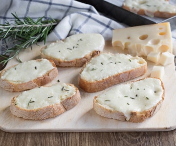 Tostadas con queso
