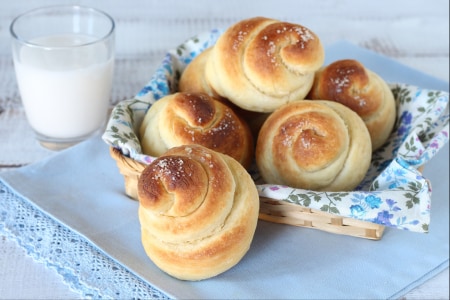 Bollitos dulces con leche de coco