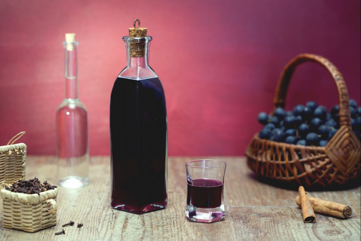 Licor de uva fresa