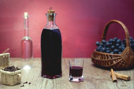 Licor de uva fresa