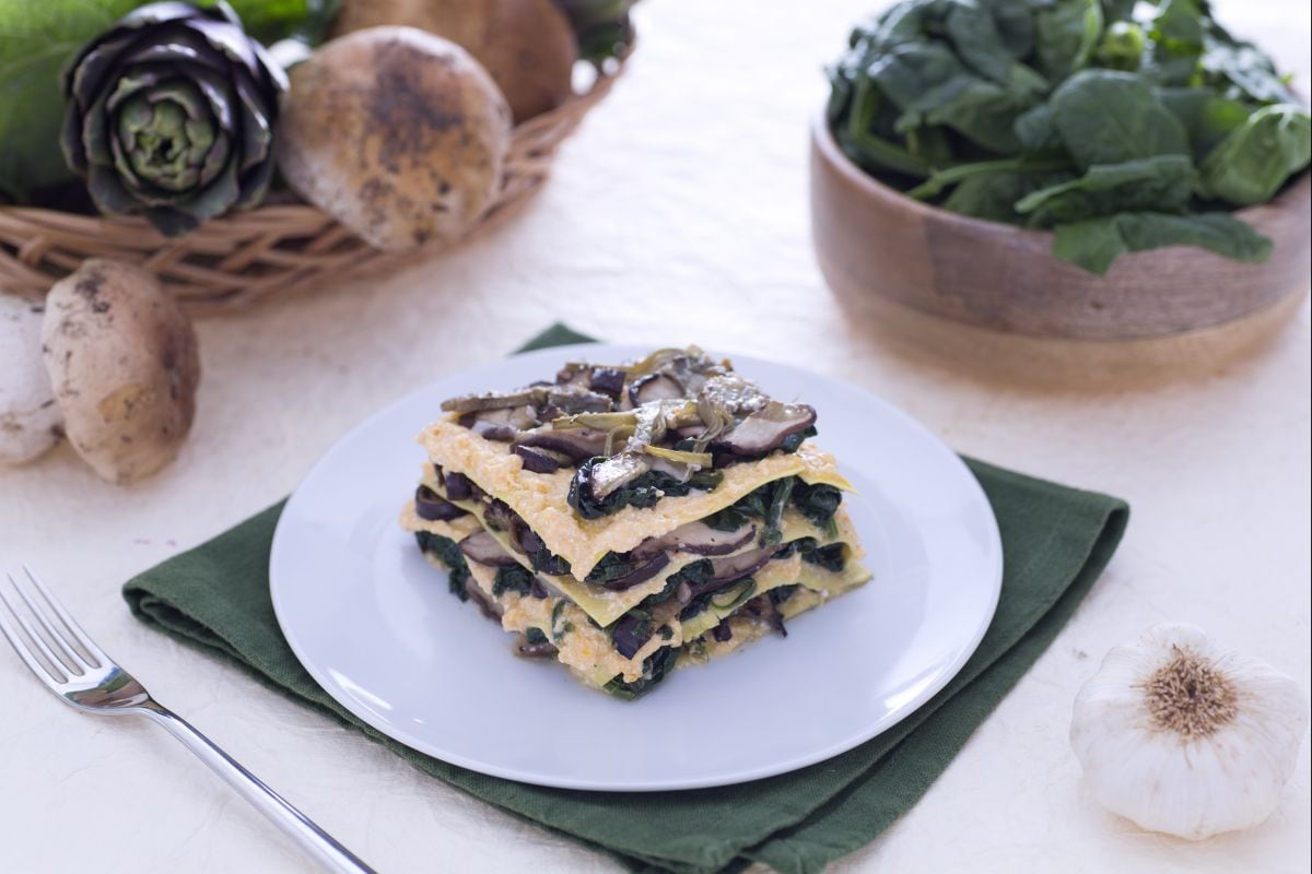 Lasaña con 5 verduras