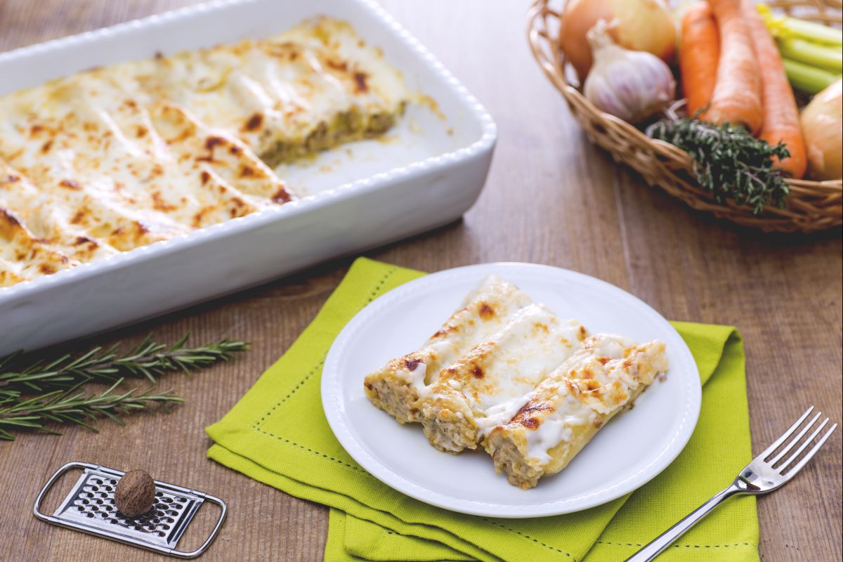 Canelones rellenos de carne a la Umbra