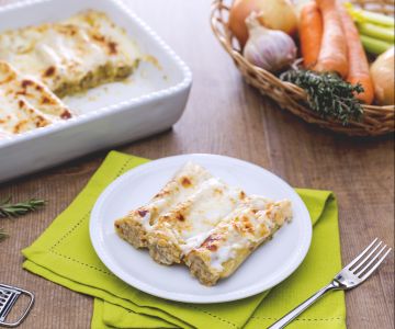 Canelones rellenos de carne a la Umbra