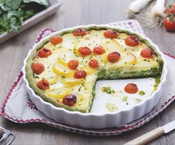 Tarta salada tricolor
