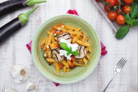 Pasta alla Norma ligera