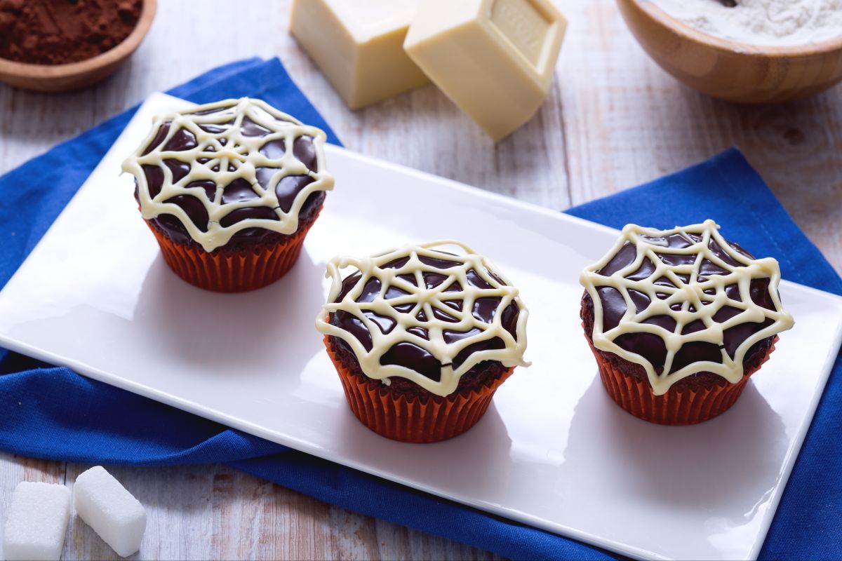 Cupcake tela de araña