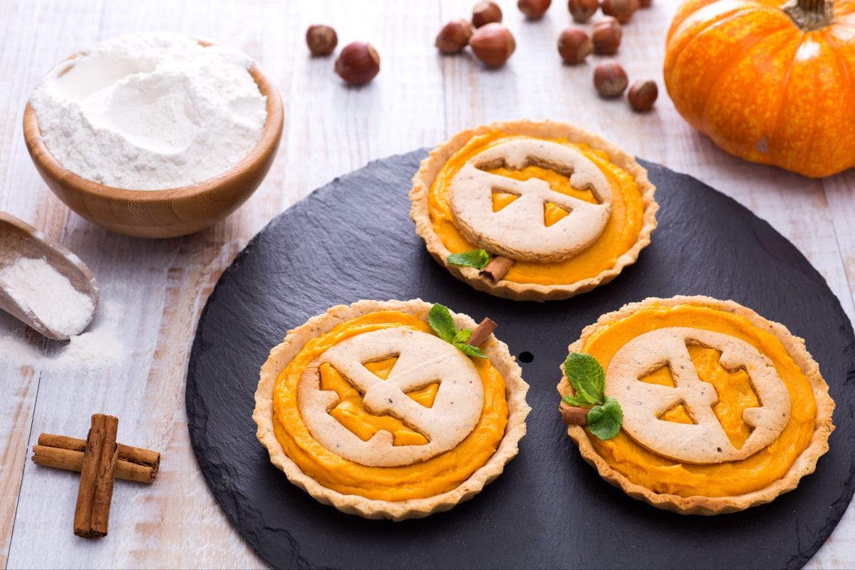 Tartaletas dulces de Jack O' Lantern