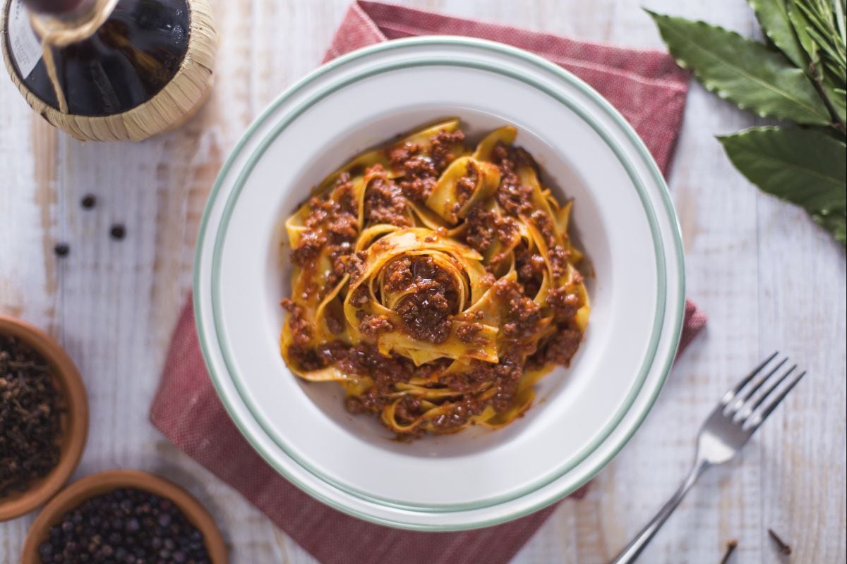 Pappardelle al ragú de corzo